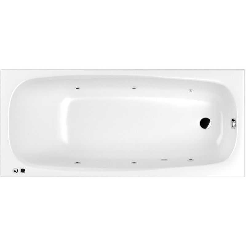 Ванна гидромассажная Whitecross Layla SOFT 0102.180080.100.SOFT.CR 180x80 (белый глянцевый, хром), каркас, слив-перелив